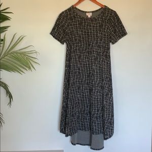 Black and white Lularoe Carly dress